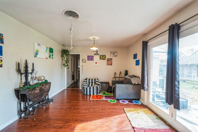 dining room featuring hardwood / wood-style flooring