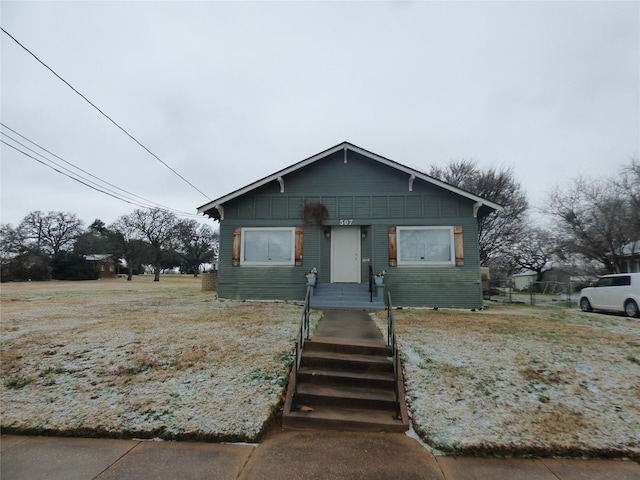 view of bungalow-style home