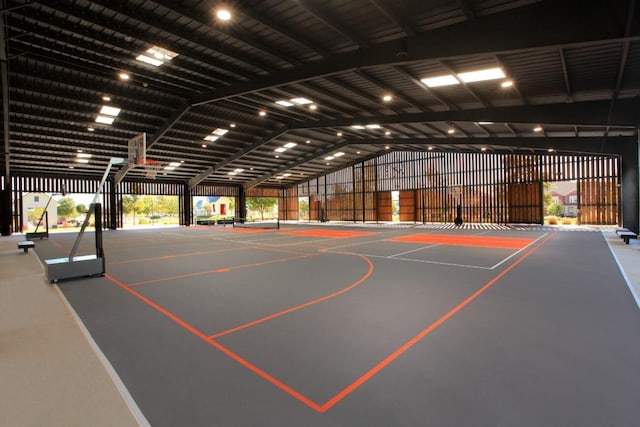 view of basketball court