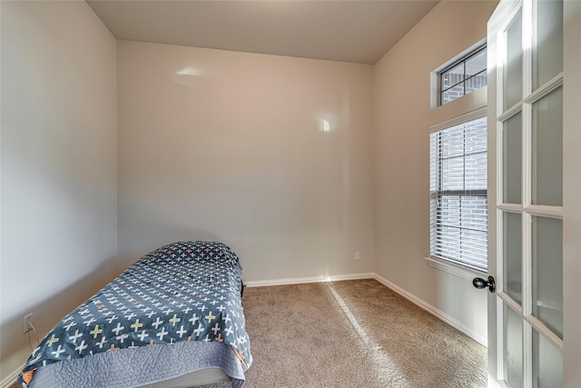 bedroom featuring carpet flooring