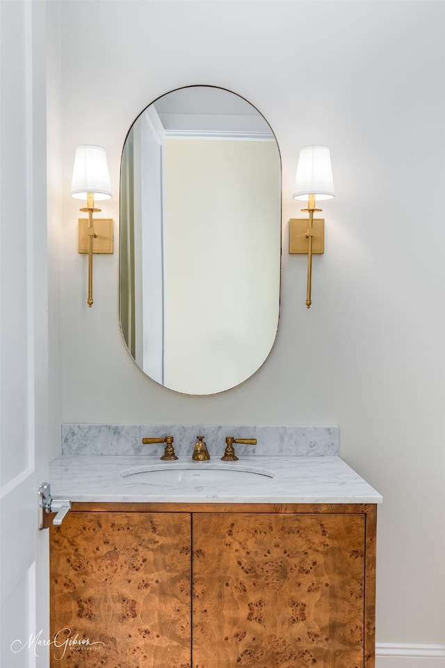 bathroom with vanity