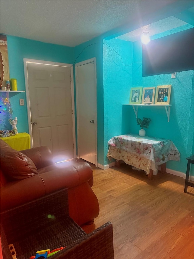 bedroom featuring light hardwood / wood-style flooring