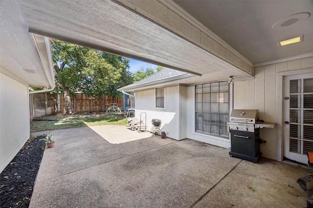 view of patio / terrace featuring grilling area