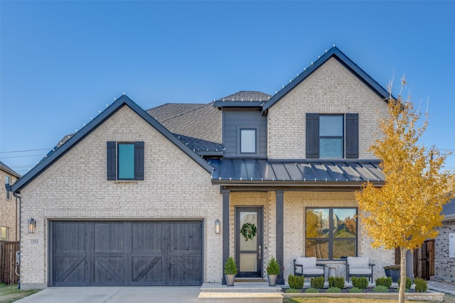 view of front of house featuring a garage