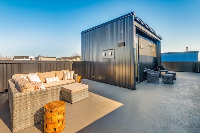 view of patio / terrace featuring outdoor lounge area