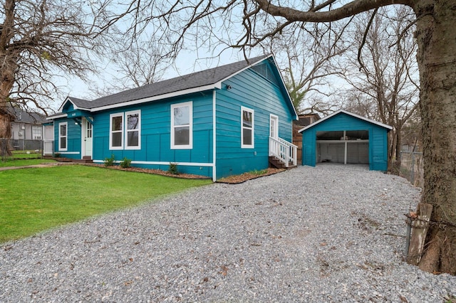 ranch-style home with a front lawn and a carport