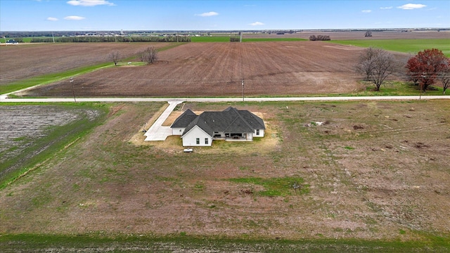 bird's eye view featuring a rural view