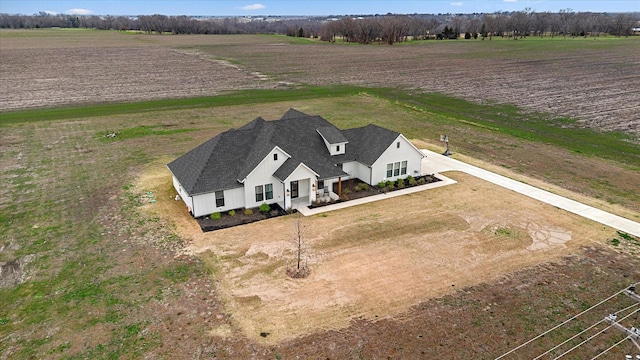 bird's eye view featuring a rural view