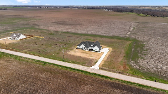 bird's eye view featuring a rural view