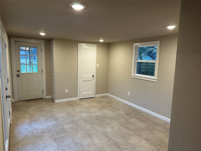 view of foyer entrance