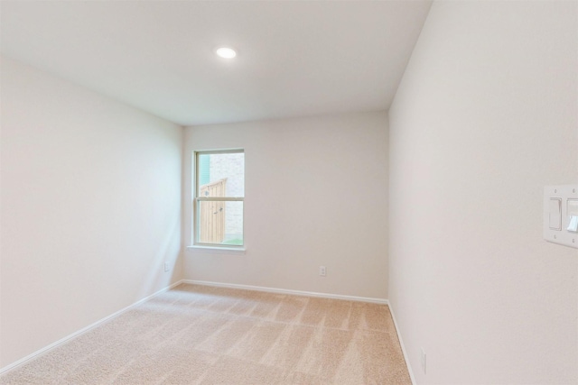 789 Merry Summit Rd, Lavon, TX 75166 - empty room with baseboards, light carpet, and recessed lighting