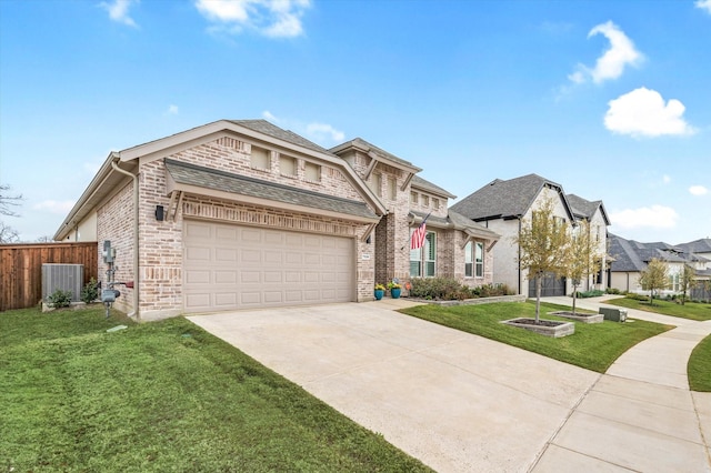 view of front of property featuring a front yard