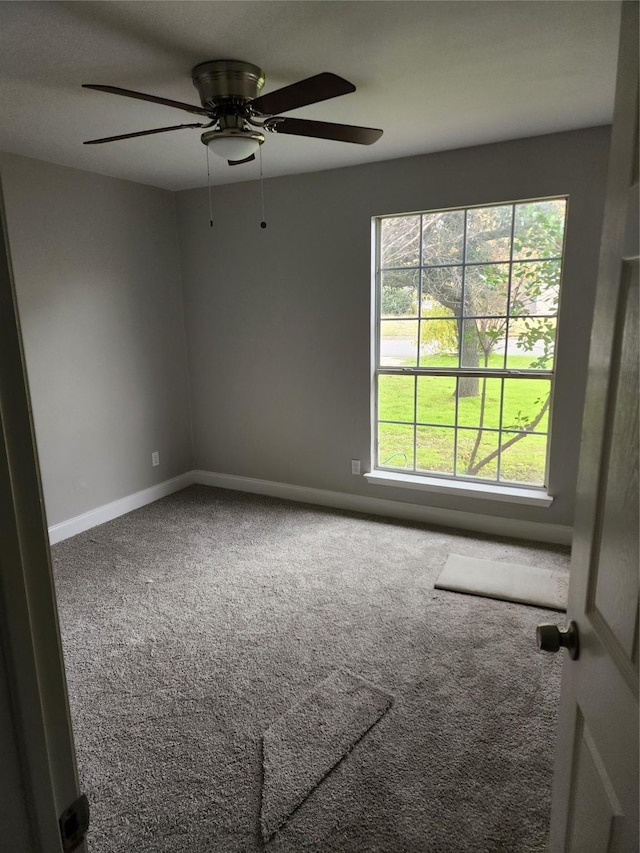 view of carpeted empty room