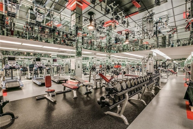 view of exercise room