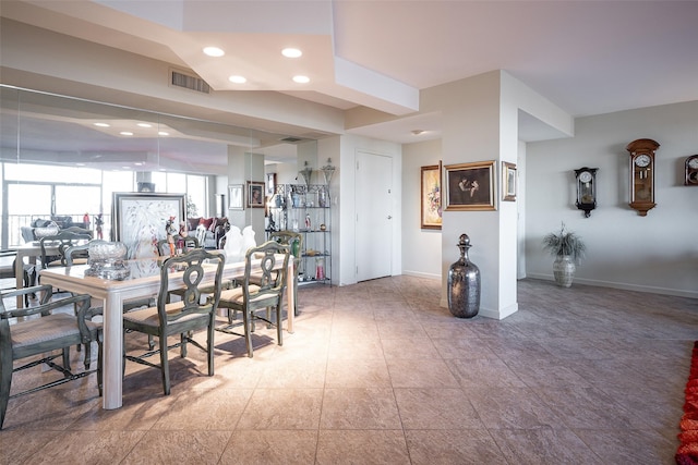 view of dining area