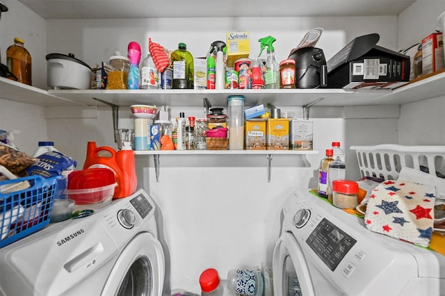 view of laundry area