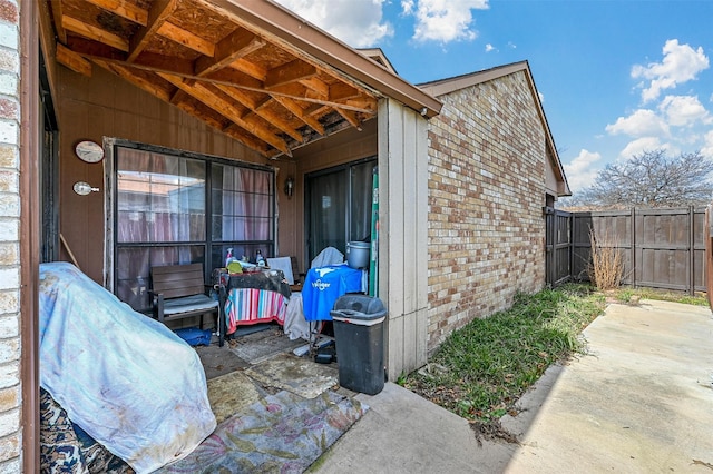 exterior space with a patio