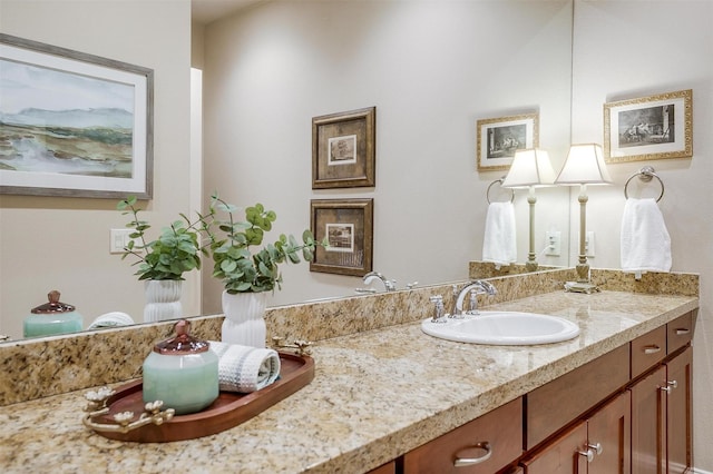 bathroom featuring vanity