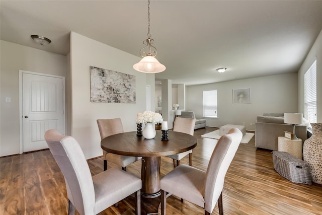 dining room featuring hardwood / wood-style flooring