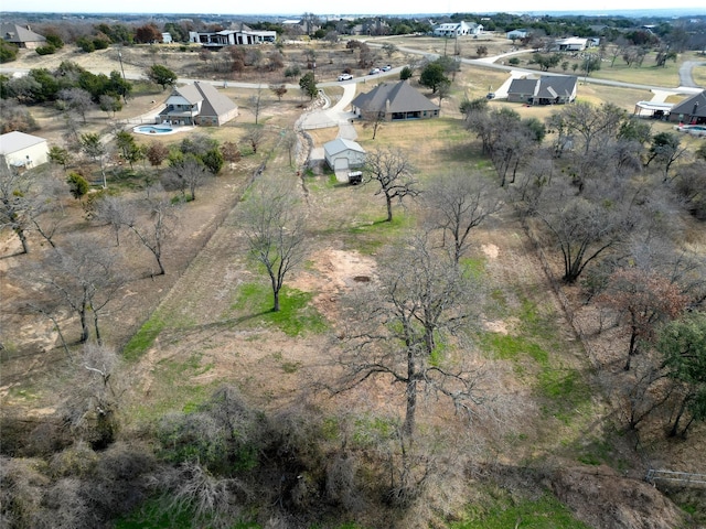 bird's eye view featuring a rural view