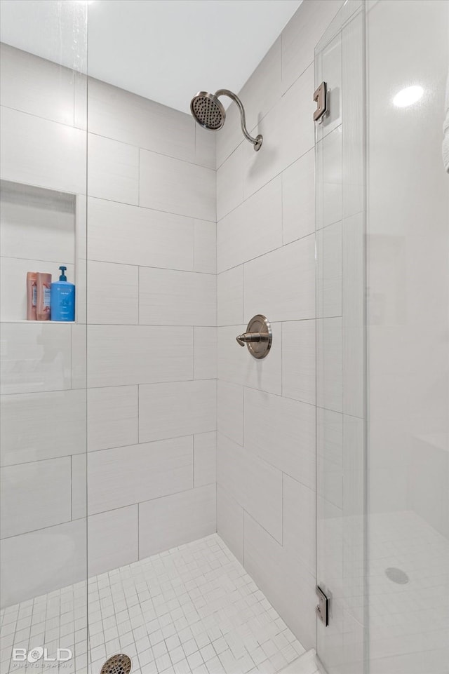 bathroom with an enclosed shower