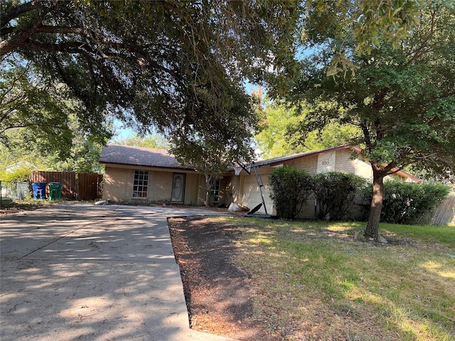 view of ranch-style house