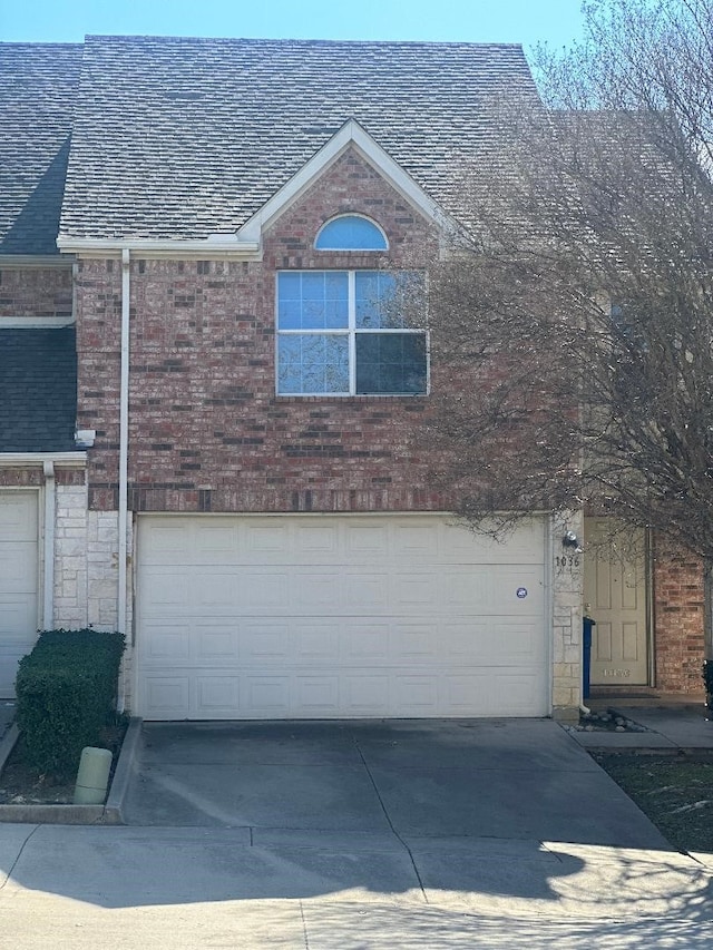 view of home's exterior with a garage