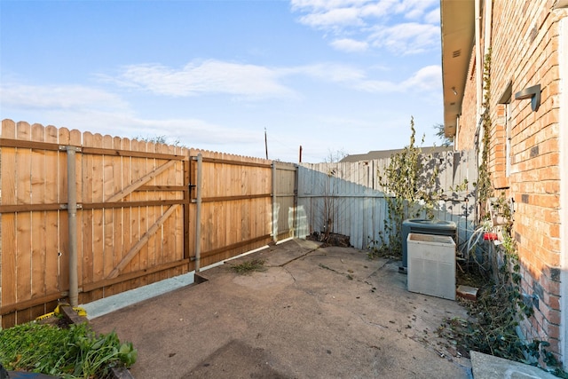 view of patio featuring cooling unit