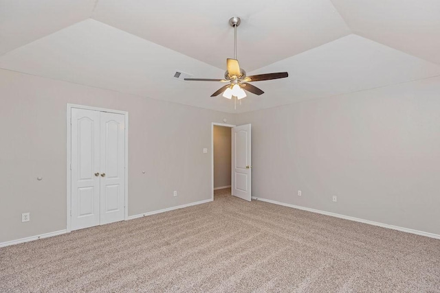 5400 Belle Chasse Ln, Frisco, TX 75035 - unfurnished bedroom featuring light carpet, a closet, ceiling fan, and baseboards