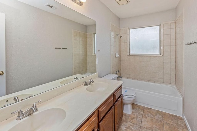 5400 Belle Chasse Ln, Frisco, TX 75035 - full bathroom featuring double vanity and bathing tub / shower combination
