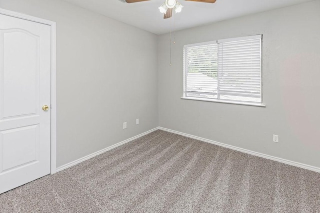5400 Belle Chasse Ln, Frisco, TX 75035 - carpeted empty room featuring ceiling fan and baseboards
