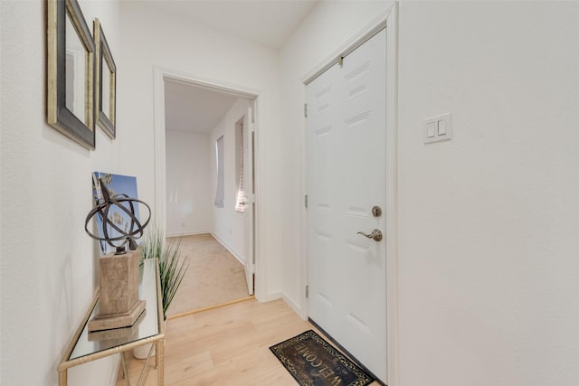 interior space featuring light hardwood / wood-style floors