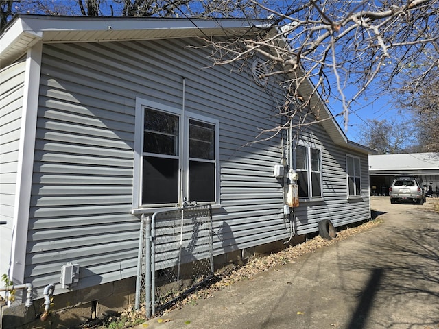 view of side of property