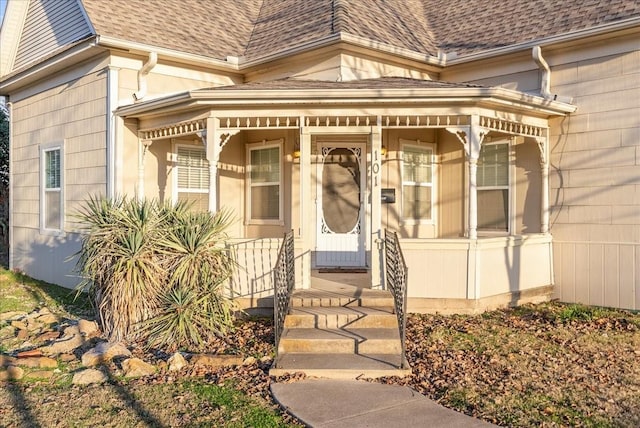 view of exterior entry