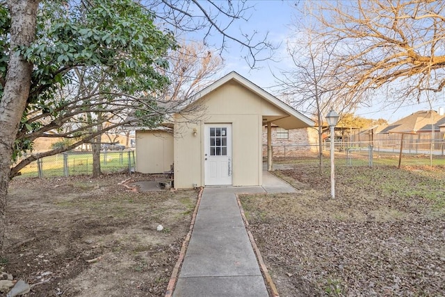 view of outbuilding