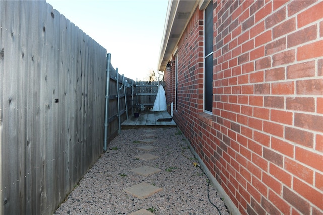 view of home's exterior with a patio