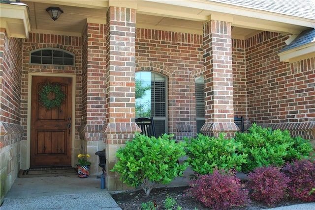 view of exterior entry