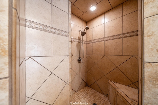 details featuring tiled shower