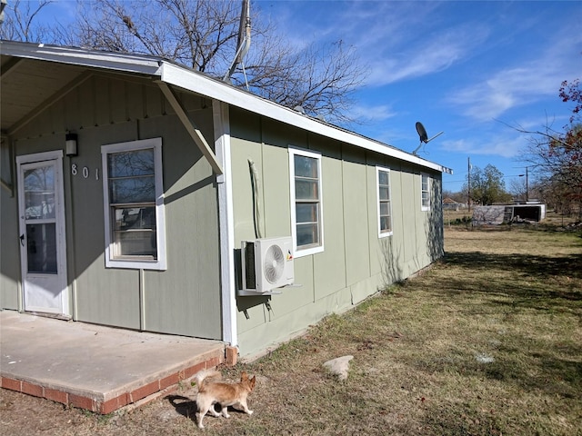 view of property exterior featuring ac unit