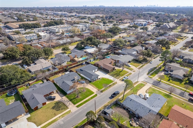 birds eye view of property featuring a residential view