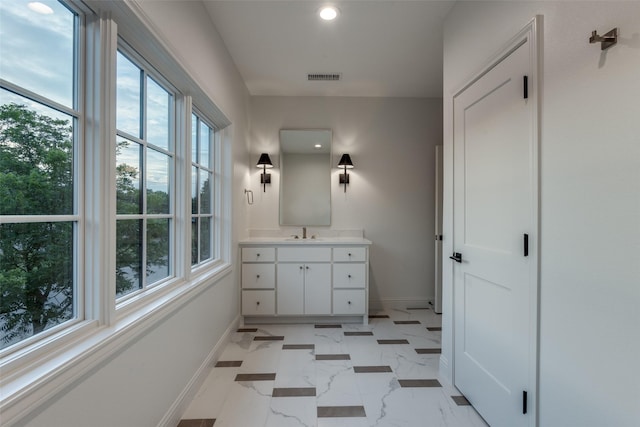 bathroom featuring vanity