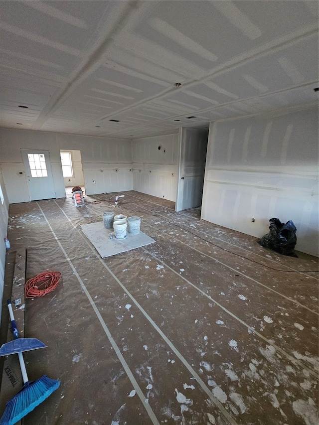 view of unfurnished living room