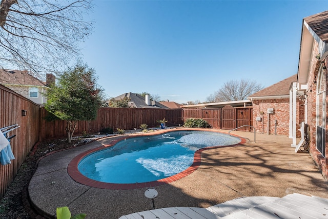 view of pool with a patio area