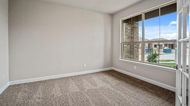 spare room featuring carpet floors