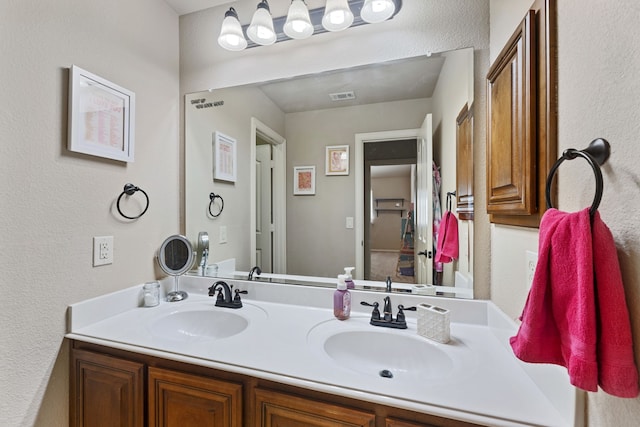 bathroom with vanity