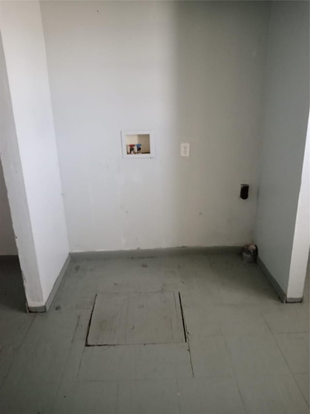 laundry room featuring electric dryer hookup and hookup for a washing machine