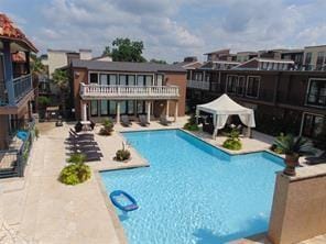 view of pool with a patio