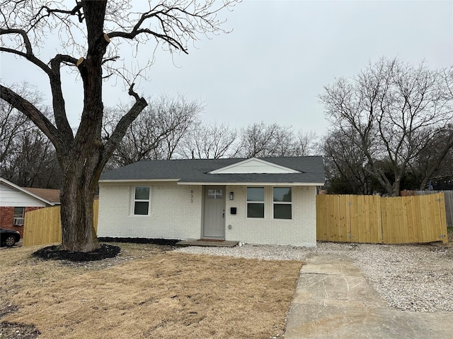 view of ranch-style home