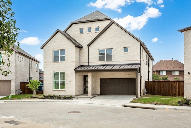 view of front of home featuring a garage