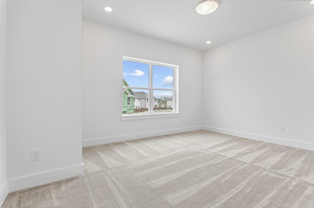 view of carpeted empty room